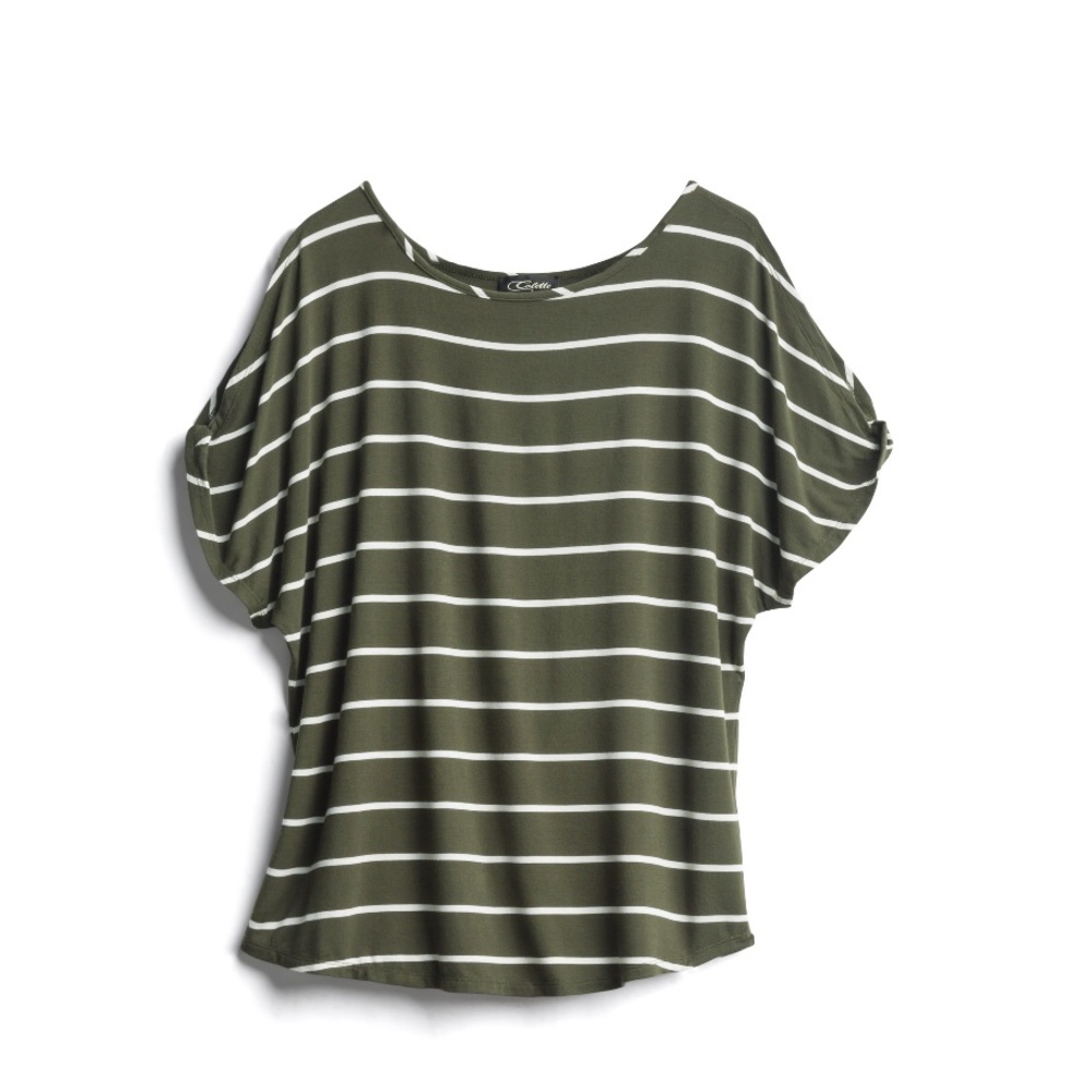 Cold shoulder olive blouse from Stitch Fix